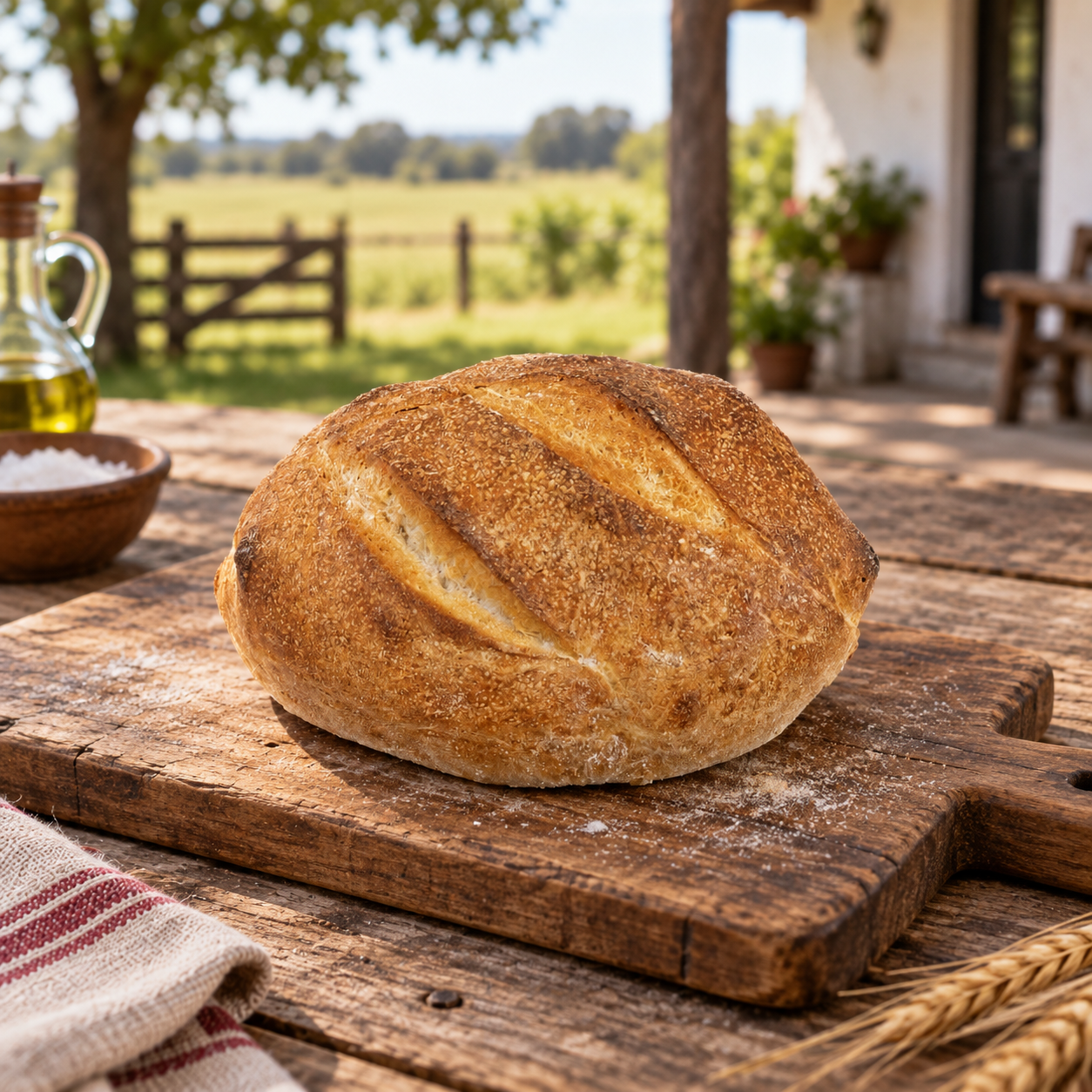 Pan Casero de Masa Madre con Harina Orgánica