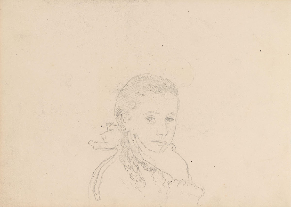 Portrait of young woman Between 1878 and 1880