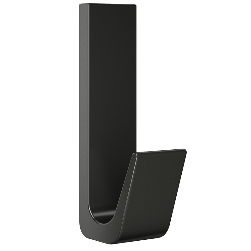 Aluminum wall hook with adhesive surface