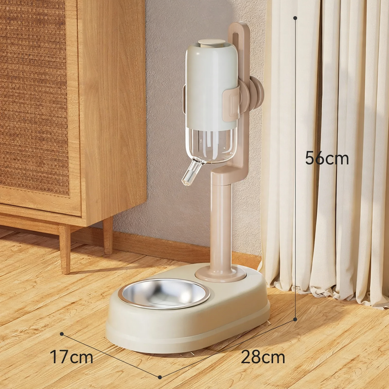 Upright Double Stainless Steel Bowl