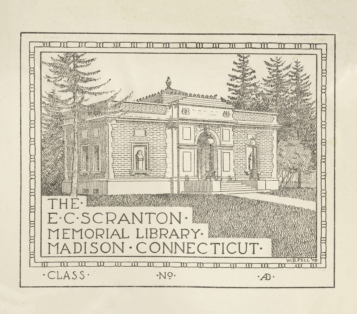 E C Scranton Memorial Library Madison Conn 1909