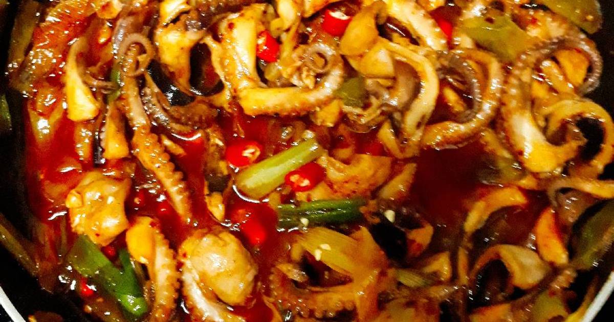 Bạch tuột xào cay