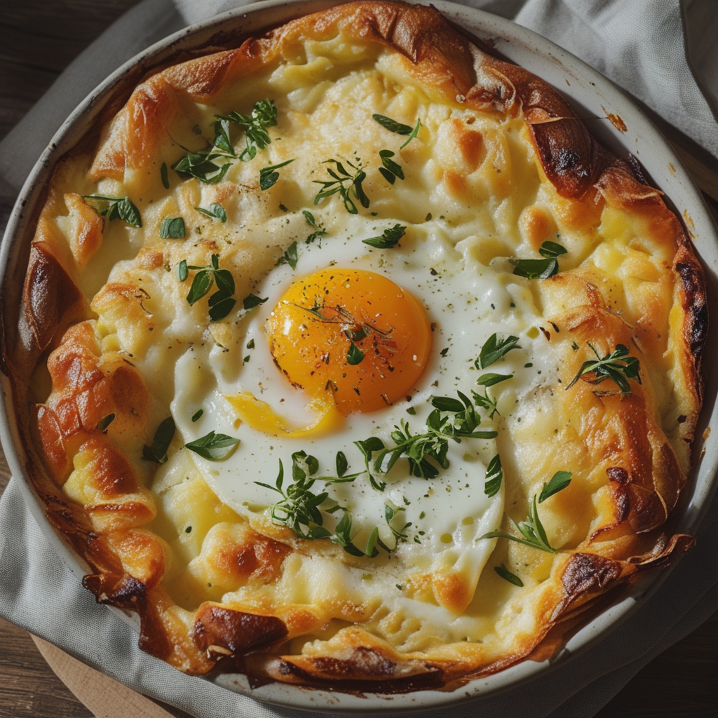 Baked Eggs Napoleon - A Delicious Easy Brunch Recipe