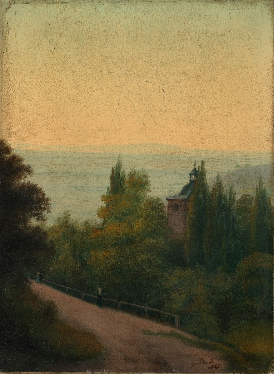 Blick auf das Heidelberger Schloss 1841
