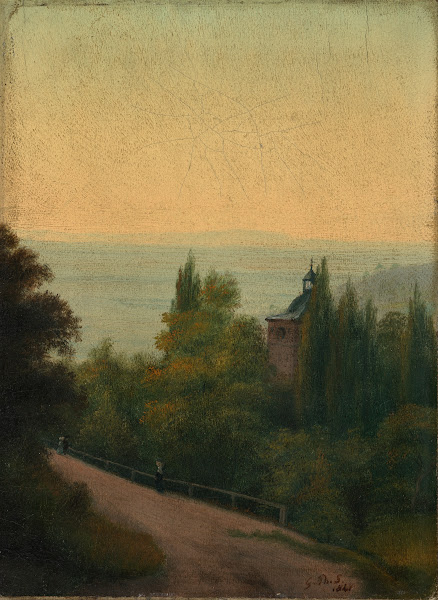 Blick auf das Heidelberger Schloss 1841