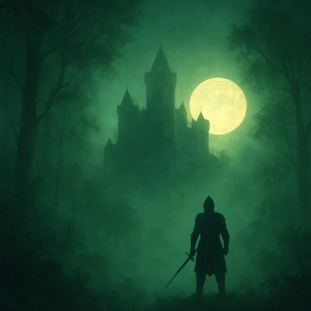 The Green Knight (2021-07-30) original cinematic illustration