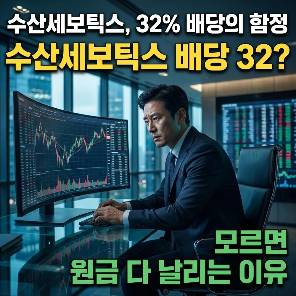 수산세보틱스, 32% 배당금만 믿고 샀다가는 '원금 삭제' 당할 수 있는 이유