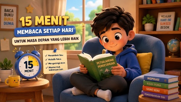Membaca 15 Menit Bisa Menambah Pengetahuan