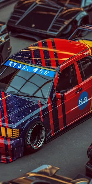 Mercedes 190E, Car, Cgi 8K Wallpaper Background