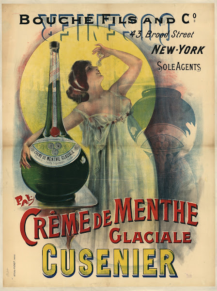 Bouchée fils and C New York sole Agents Crème de menthe glaciale Cusenier 1898
