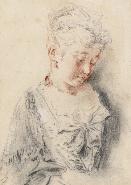 Seated Woman Looking Down c 1720 1721