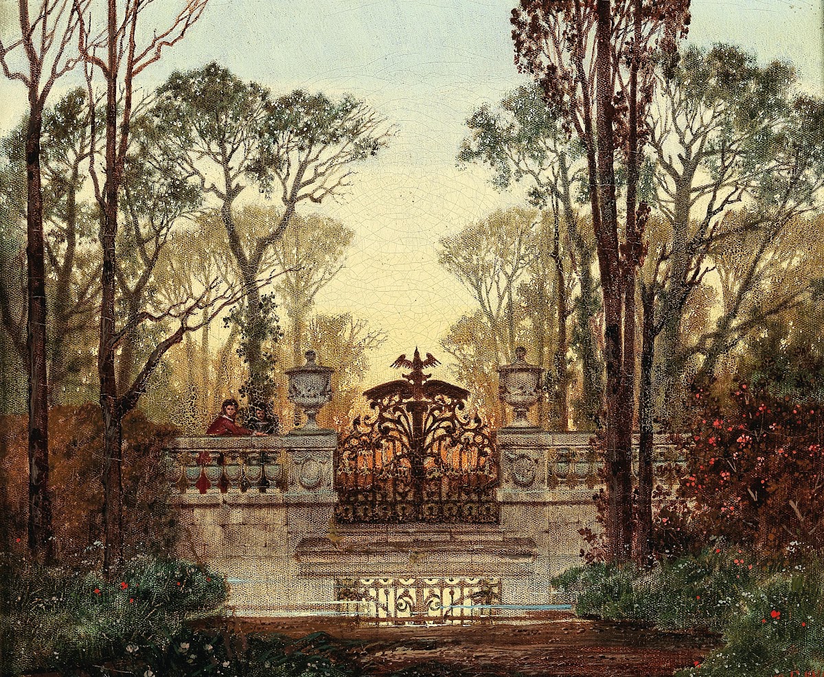 At the Castle grounds 1885