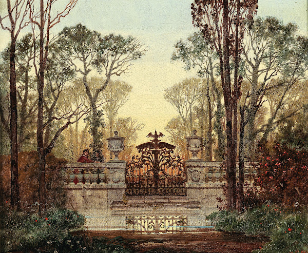 At the Castle grounds 1885