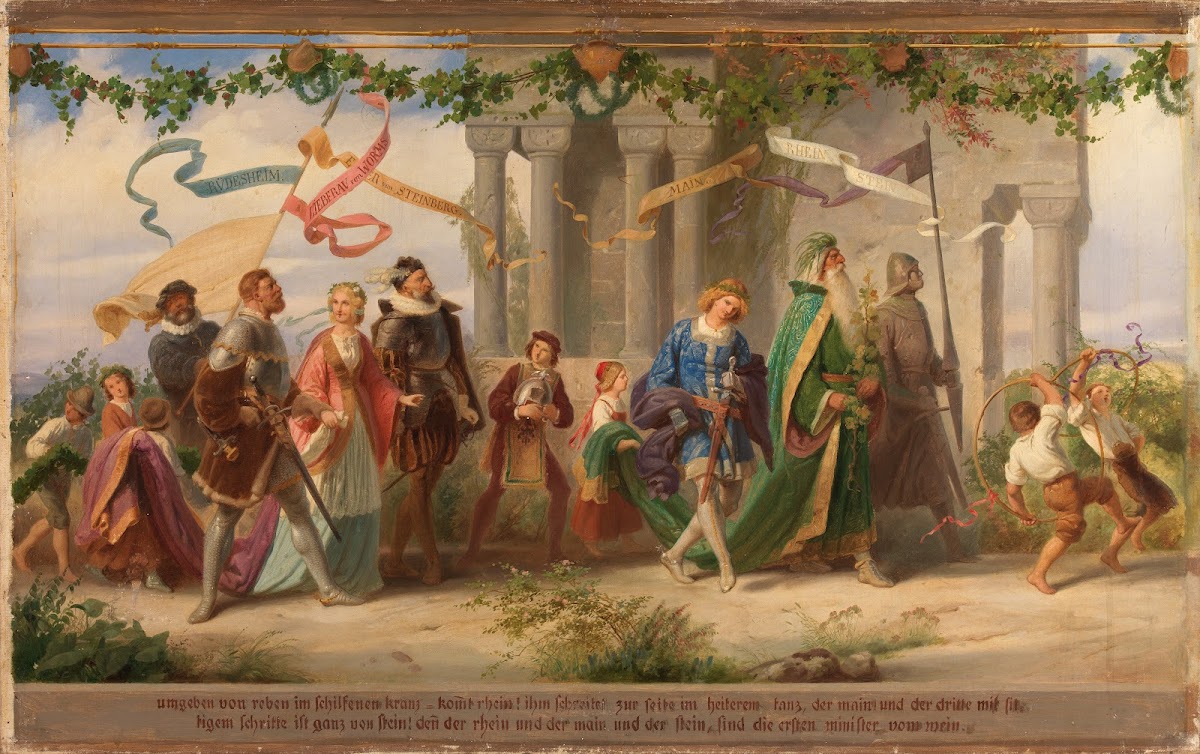 Triumph des Königs Wein 4 Bild after 1850