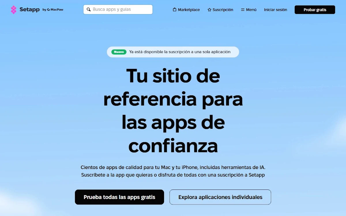 Captura de Setapp