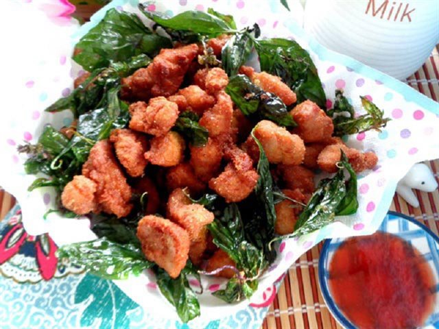 Gà Chiên Húng Quế