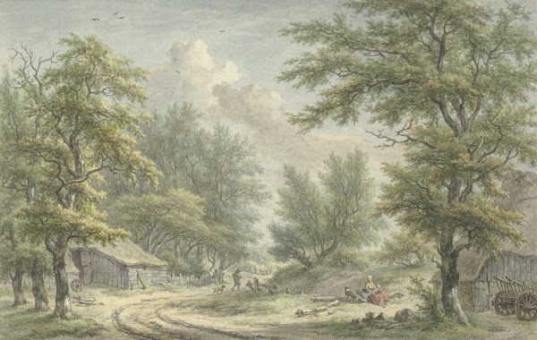 Landschap bij Eext Drenthe 1806