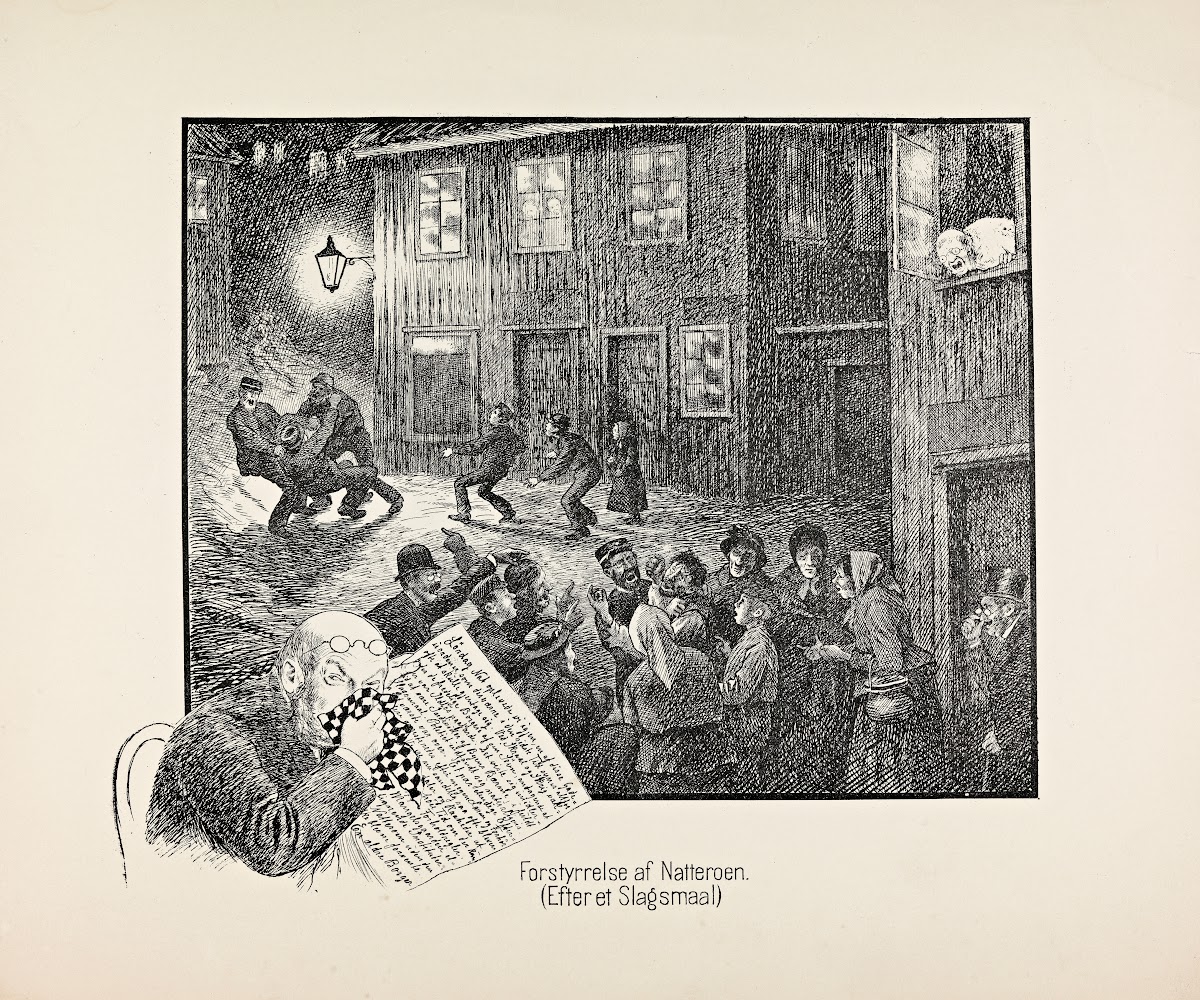 Forstyrrelse af Natteroen Efter et Slagsmaal 1889