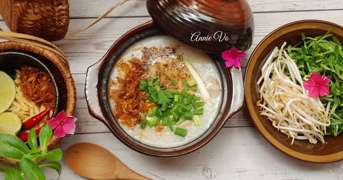 Cháo cá lóc rau đắng