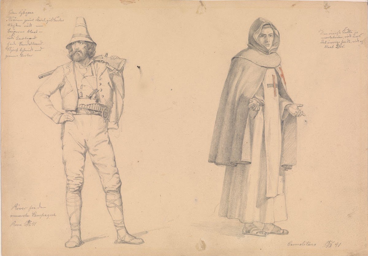 Røver og karmelittermunk 1841