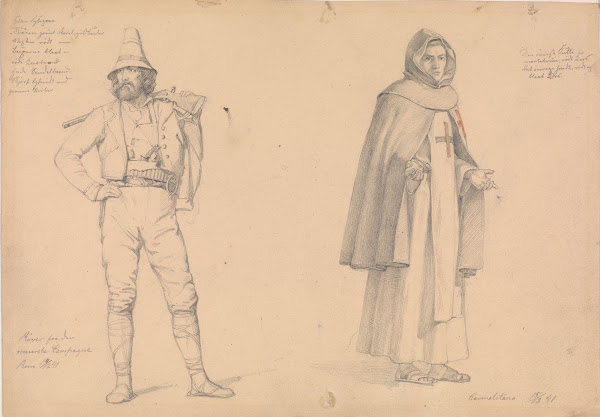 Røver og karmelittermunk 1841