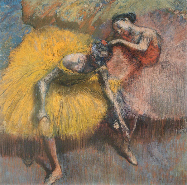 Deux Danseuses Jaunes Et Roses ca 1898
