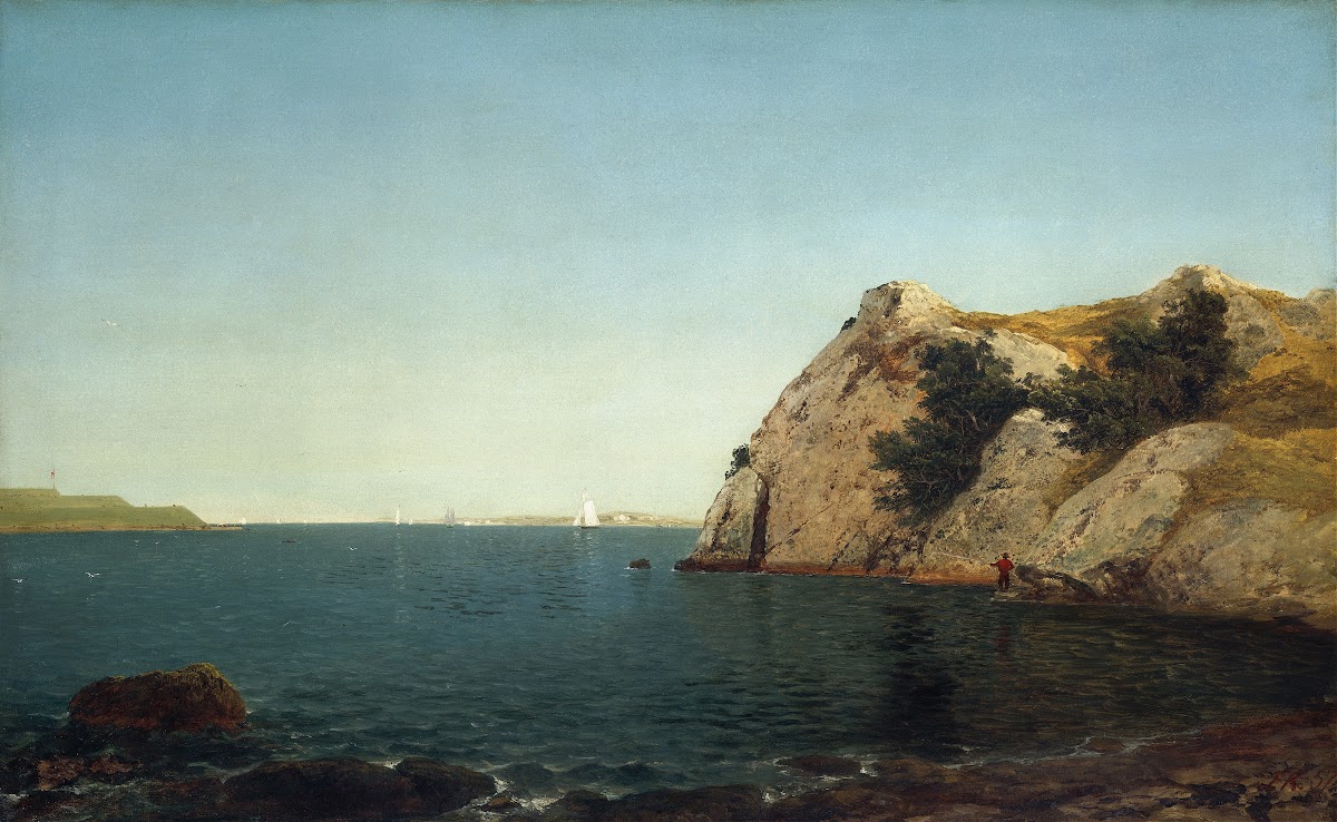 Beacon RockNewport Harbor 1857