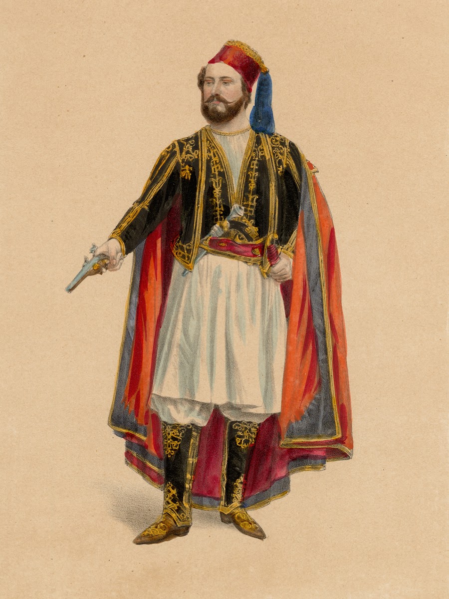 Wilhelm Ebel als Conrad in Der Seeräuber Ballet in 3 Acten von Paul Taglioni Mus