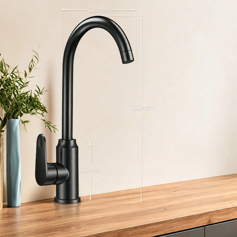 Kitchen faucet with splash protection, rotatable, Model S-10804