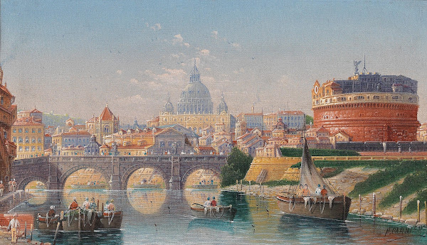Rome View Of The Castel Santangelo