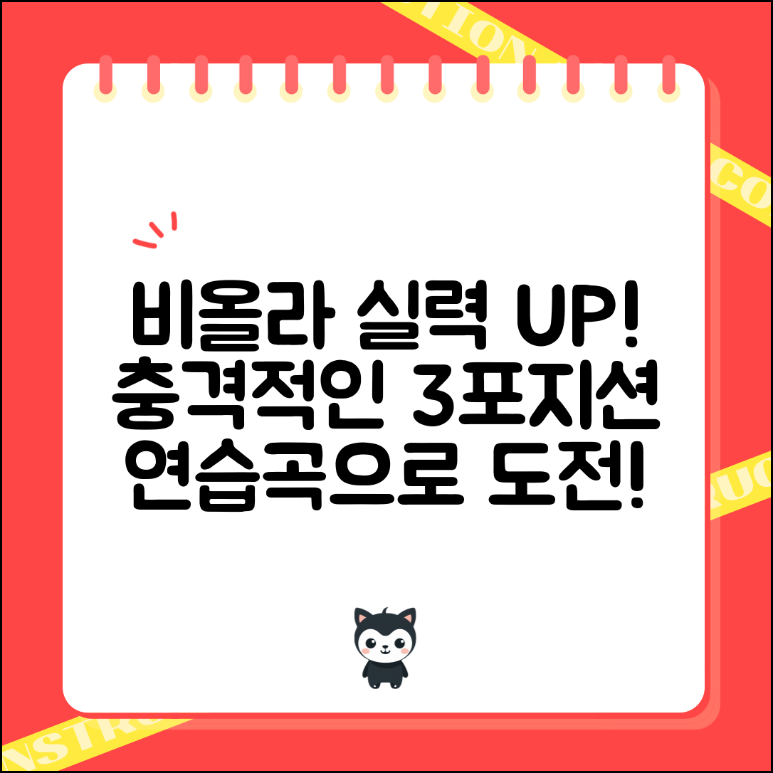 충격적인 비올라3포지션연습곡으로 실력 UP!