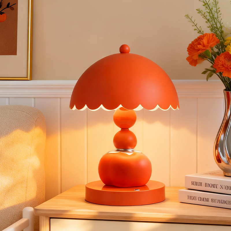 Kaki table lamp, creative design, decorative element