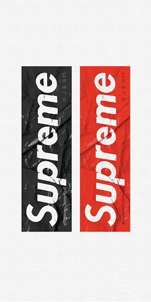 Supreme, Red, Black, Logo Full HD iPhone Wallpaper Background