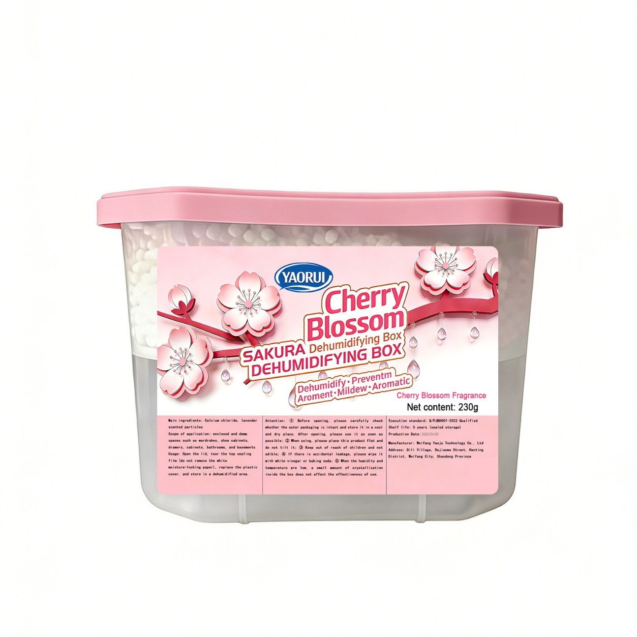 Moisture Absorber Box made of PP, 230g