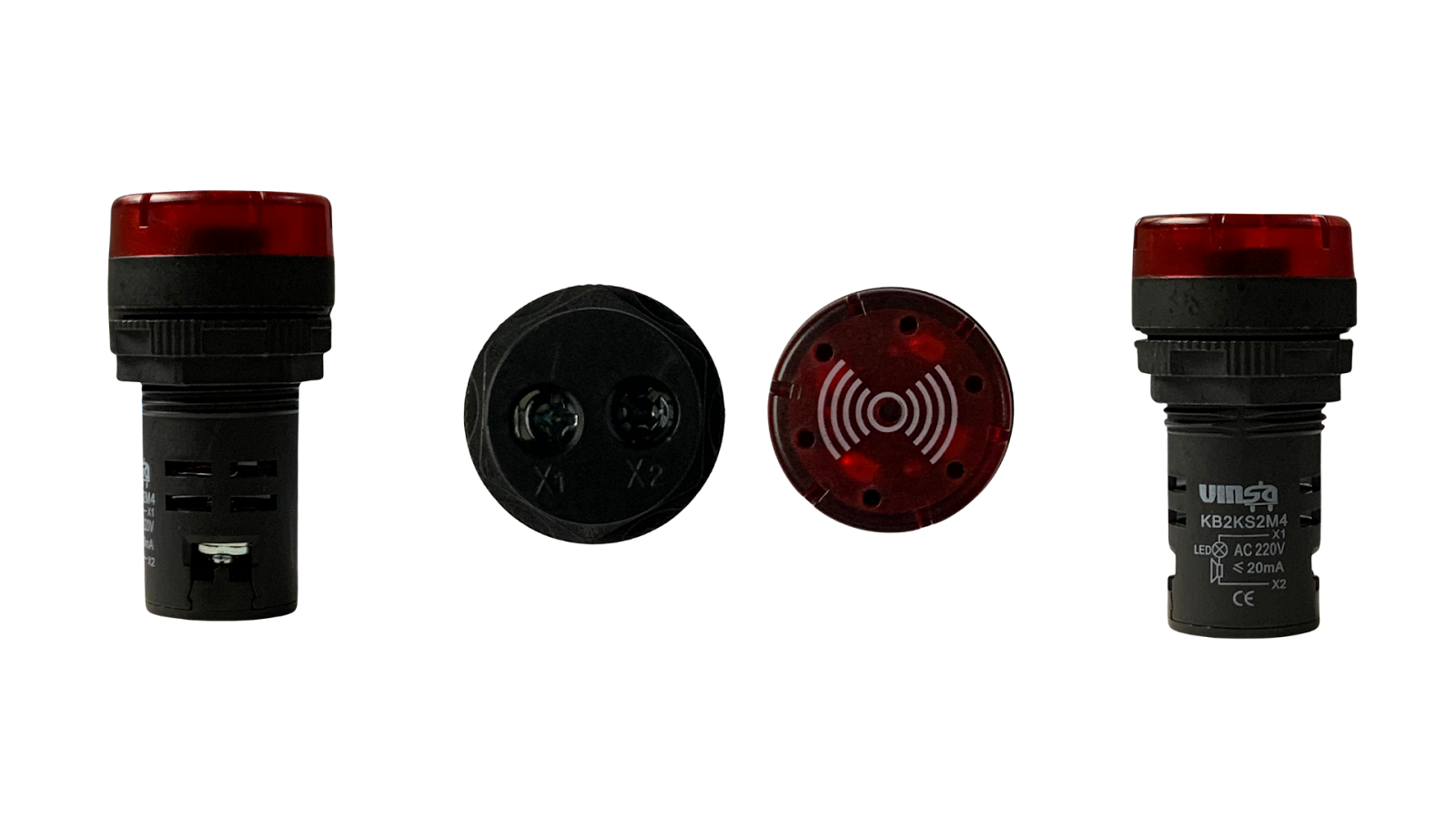 Flashing buzzer Red 220VAC