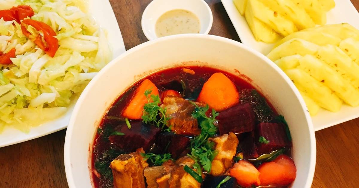 Canh củ rền nấu sườn