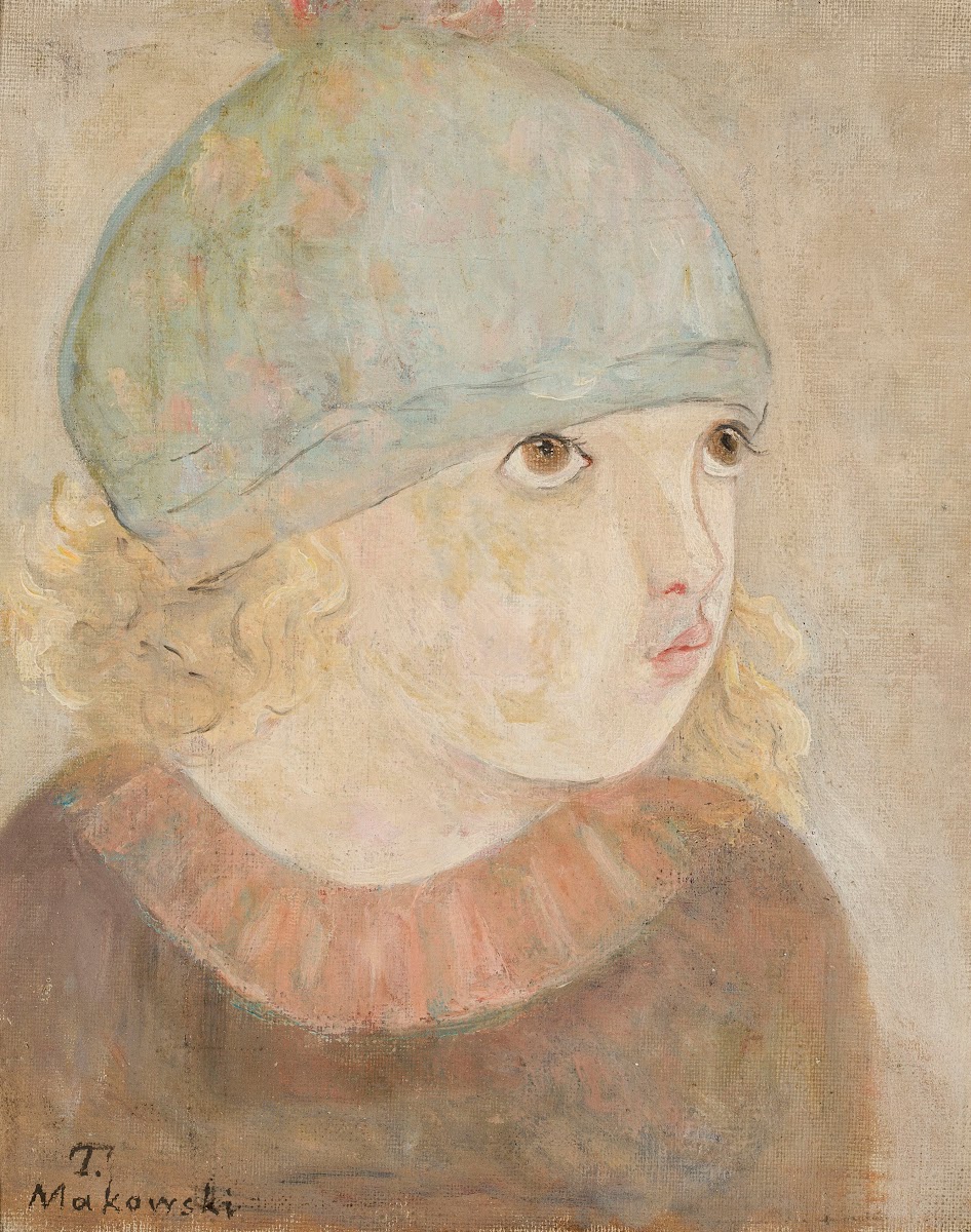Dziewczynka w niebieskiej czapce Fillette 1927
