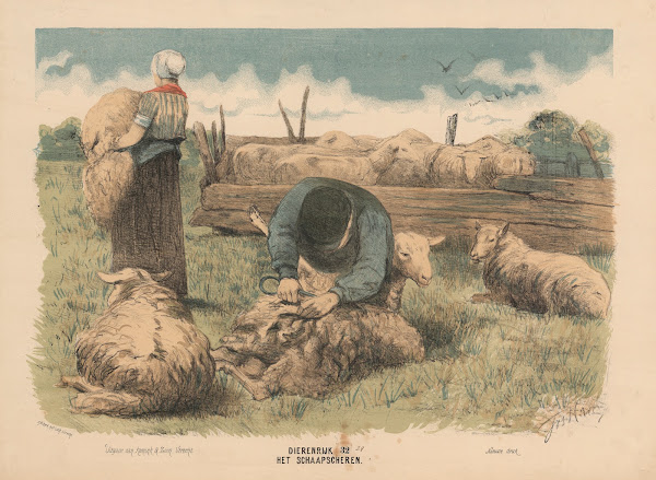 Het Schaapscheren 1841