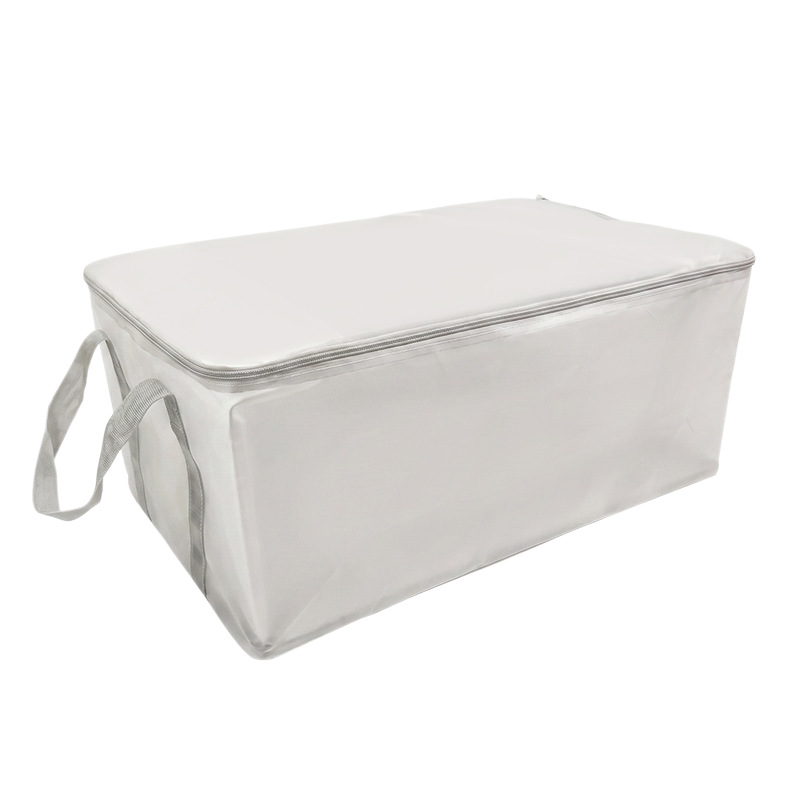 Transparent storage bag for clothing and bedding