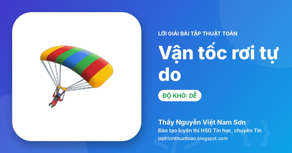 Vận tốc rơi tự do