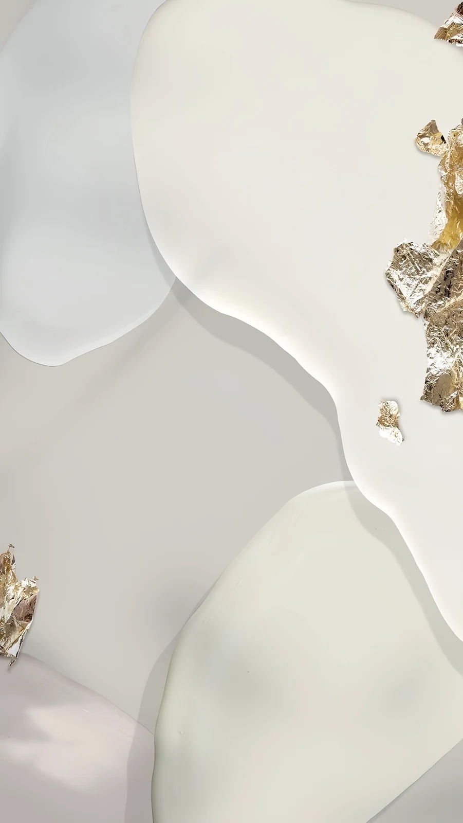 Minimalist Gold Foil Abstract Shapes - Abstract Graphic Design Full HD iPhone Wallpaper (1200x2132)