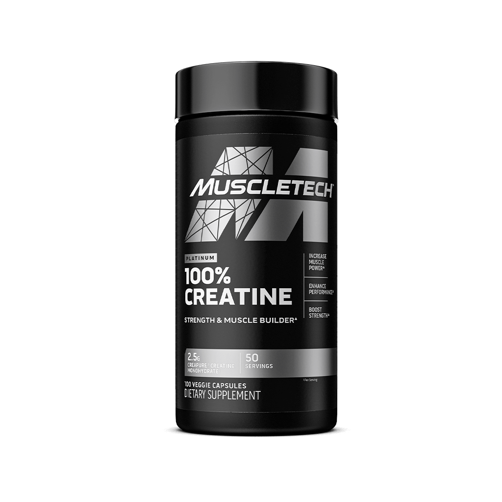 Platinum 100% Creatine Capsules — Unflavored, Standard