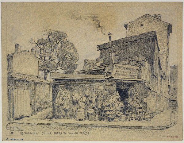 Le 49 rue Didot futur square du Moulin Vert 1926
