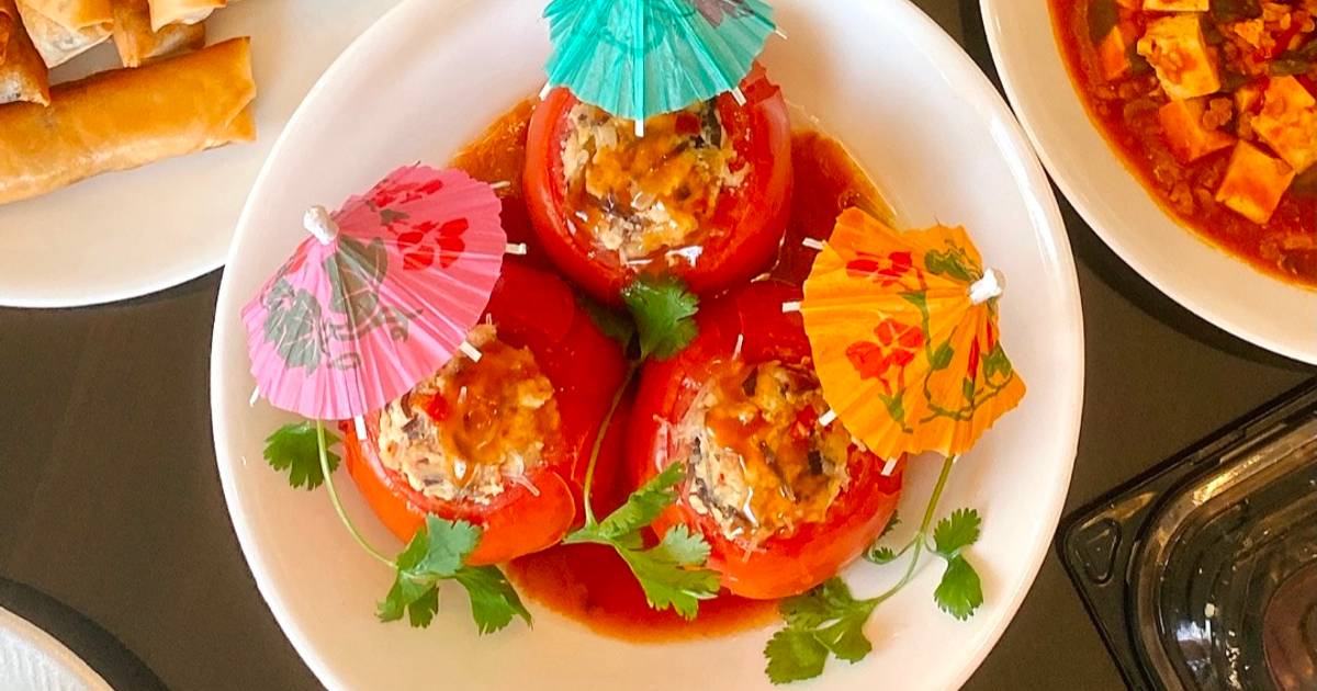 Cà Chua Nhồi Đậu Hũ