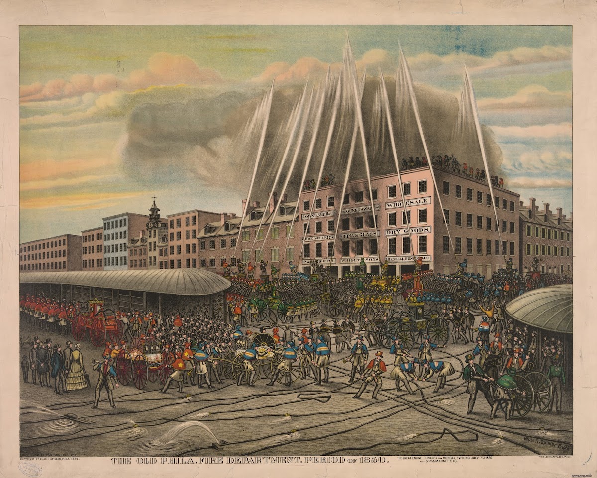 The old Phila fire department Period of 1850 1883