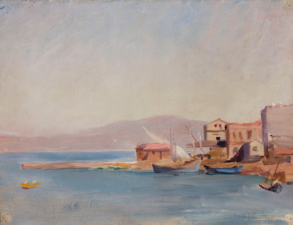 Harbour  study From the journey to Constantinople 1893