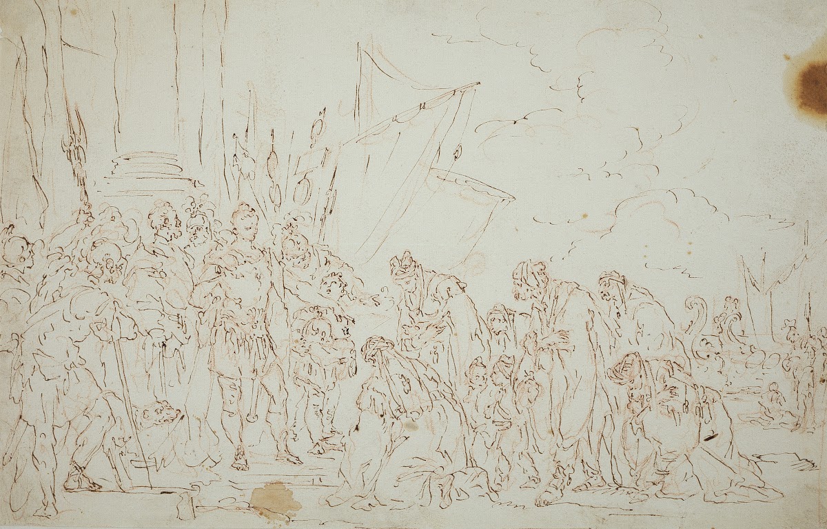 Alexander und die Familie des Darius ca 1748