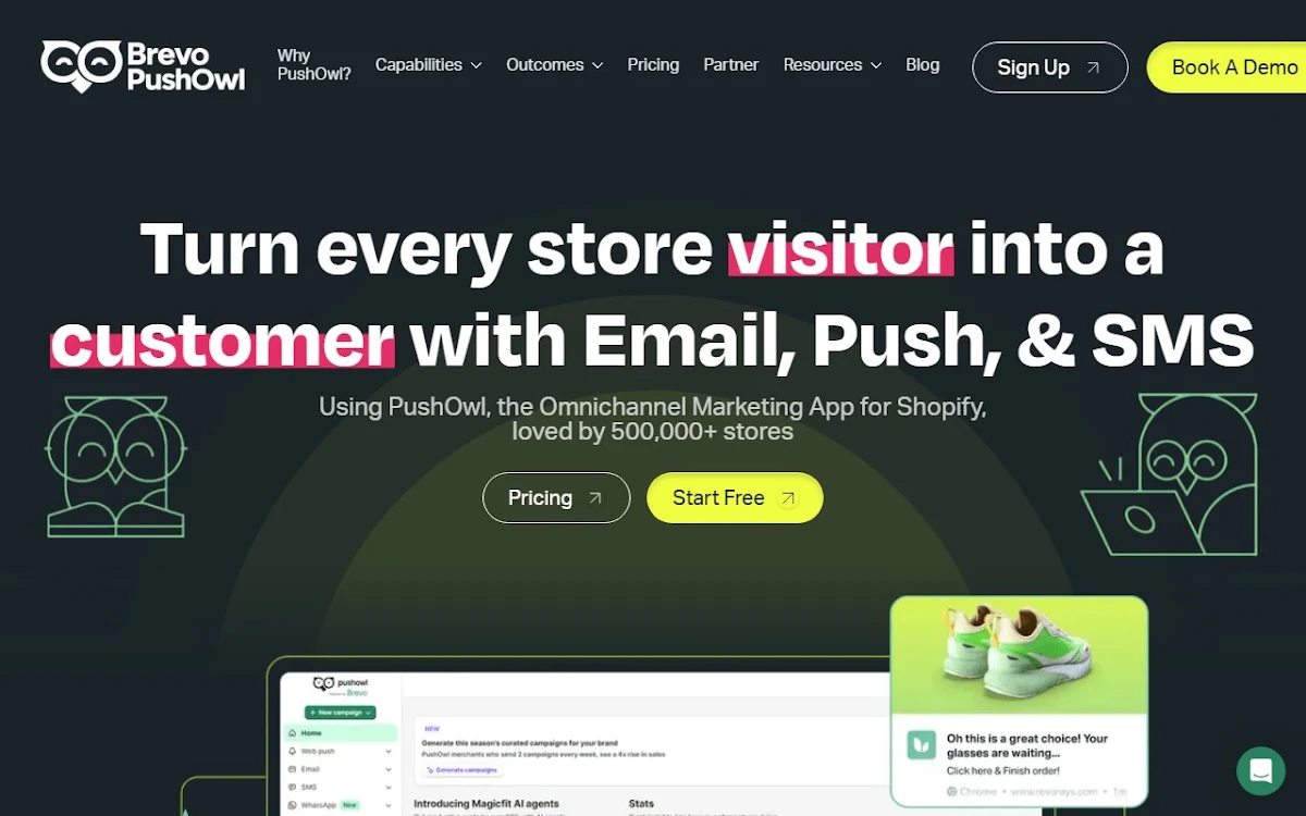 Captura de PushOwl's AI Email Template Generator