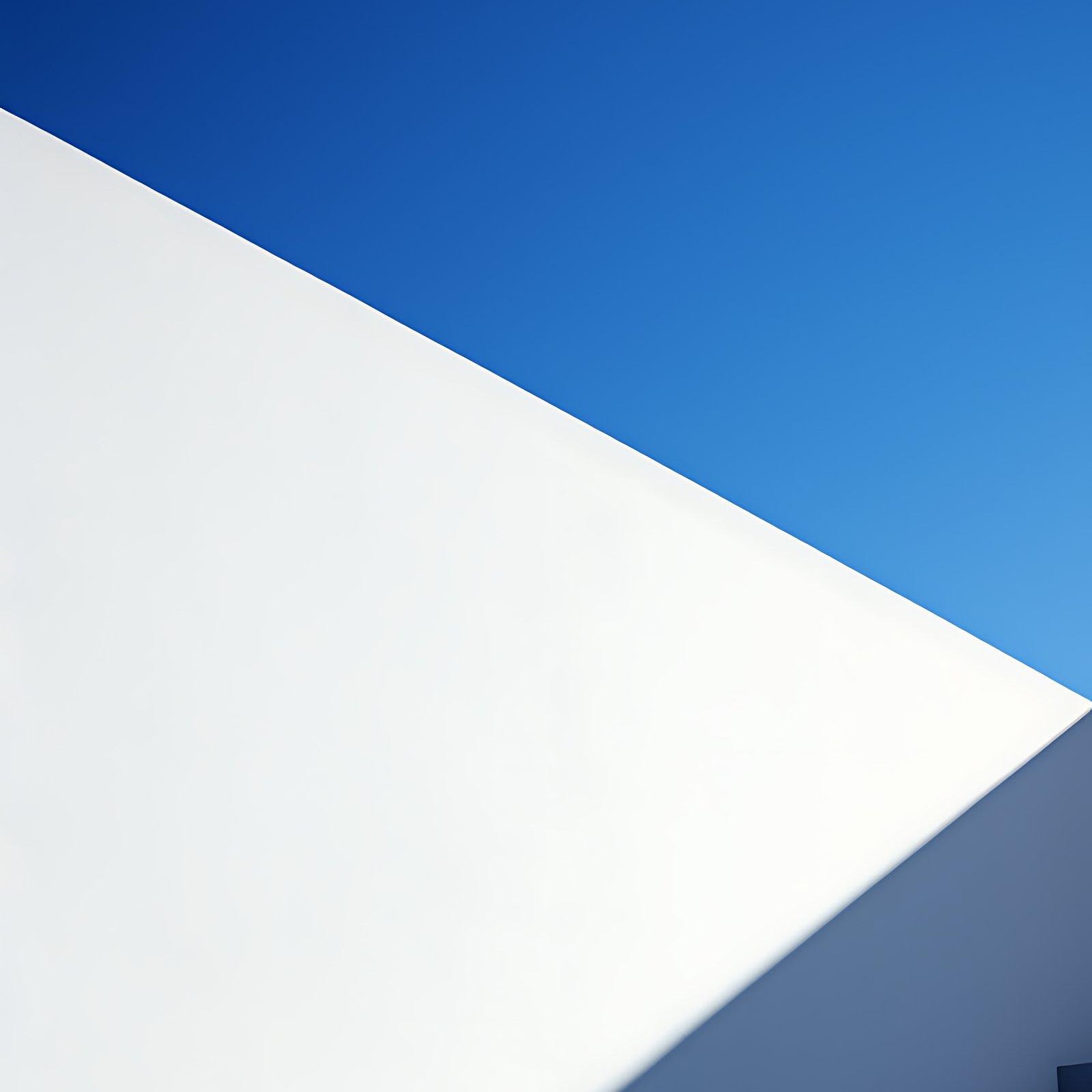 Download Blue And White Minimalist Stairs 2K iPhone