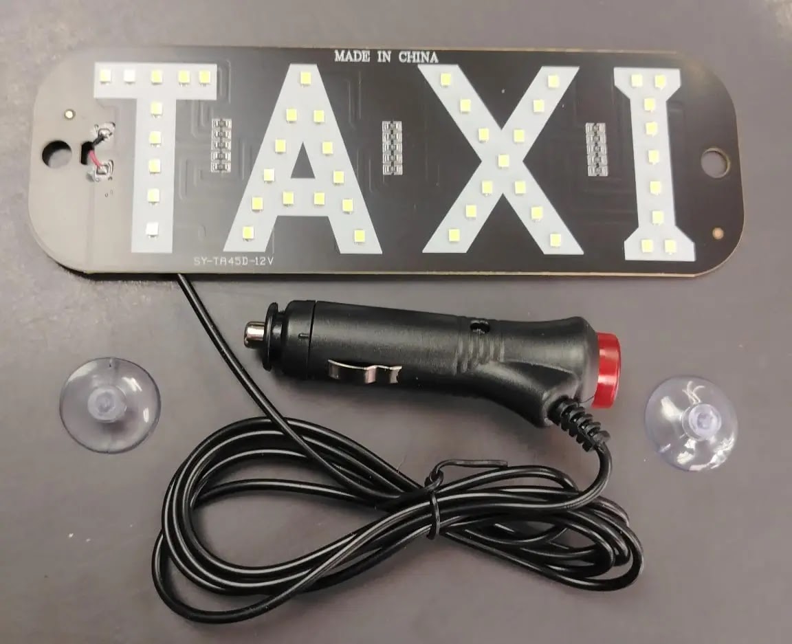 letra led taxi